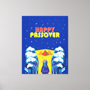 Pesach Moses & Israelites' Exodus pop Art Paint Canvastryck