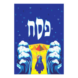 Pesach Moses & Israelites' Exodus pop Art Paint Fototryck
