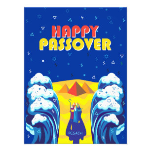 Pesach Moses & Israelites' Exodus pop Art Paint Fototryck