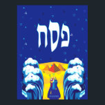 Pesach Moses & Israelites' Exodus pop Art Paint Poster<br><div class="desc">Pesach Abstrakt Modern Art Poster murdekan. Abstrakt av Futuristiska i poppkonsten Illustration Färgfull Poster för Pesach är den judiska frihetens helgdag, som hedrar minnet av israelernas utvandring med moséer från slaveri i Egypten. Varje vår, judar från värld runt räknar om Pessings vattendelsberättelse om inlösen vid en festmåltid som heter Seder....</div>