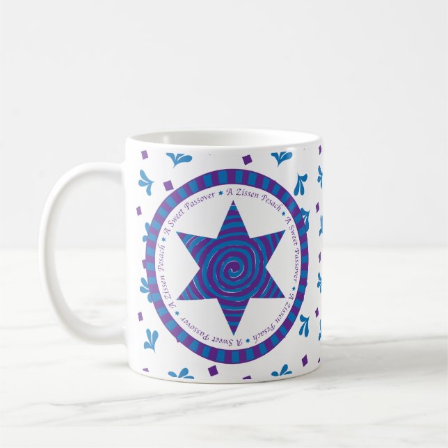 Pesach Mugg 11 oz. "A Sweet Passover" (Vänster)
