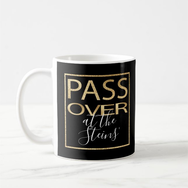 Pesach Mugg 11 oz. Passover Classic Guld (Vänster)