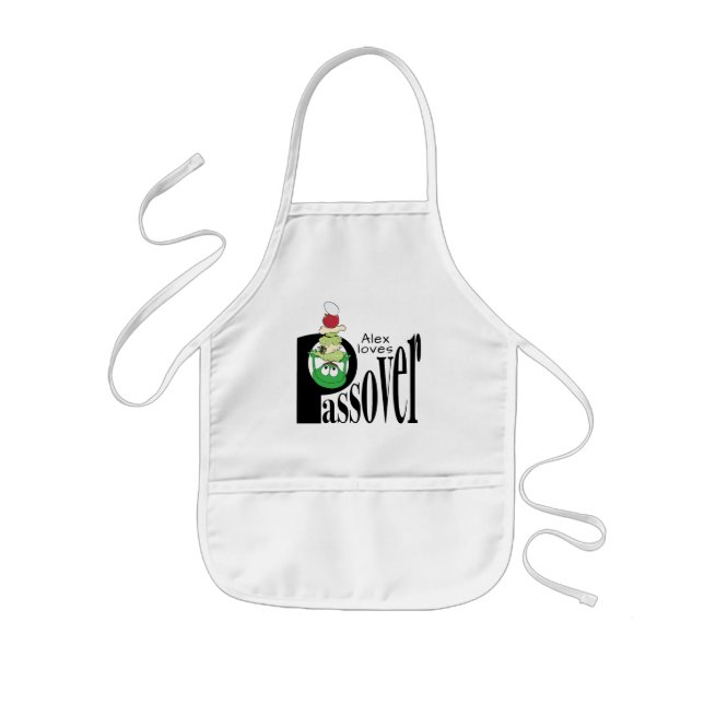 Pesach "P är för Pesach" Standard Apron Barnförkläde (Framsidan)
