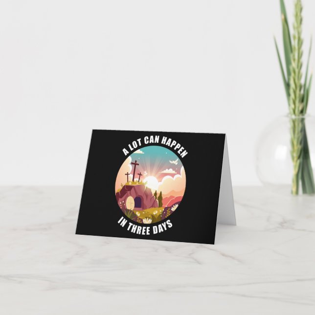 Pesach Påsk Kor från Jesus - mycket kan hända Tack Kort (Framsida)