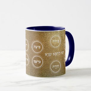 Pesach - Pasover Hebrew Seder Plate Coffee Mugg