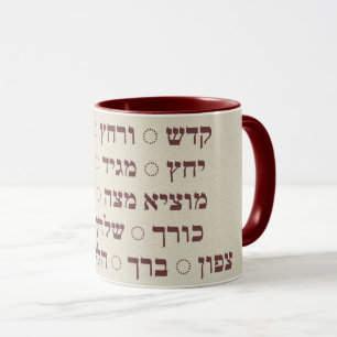 Pesach - Pasover Hebrew Seder Stages Coffee Mugg