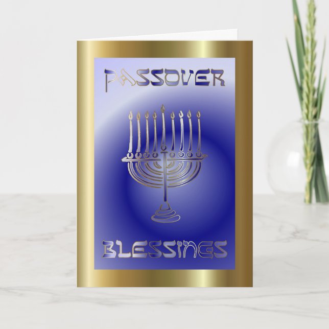 Pesach Passover Jewish Helgdag Kort (Framsida)