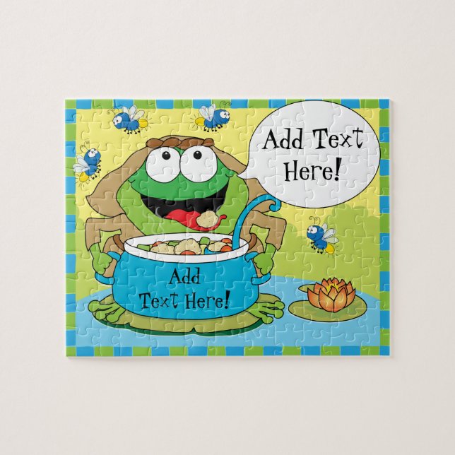 Pesach Puzzle "Frog and Soppa!" Pussel (Horisontell)