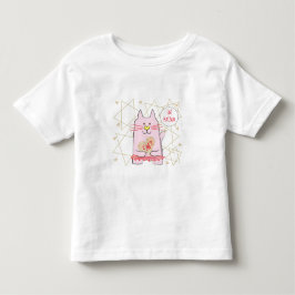 Pesach Rosa Cat Ballerina Småbarn T-Shirt