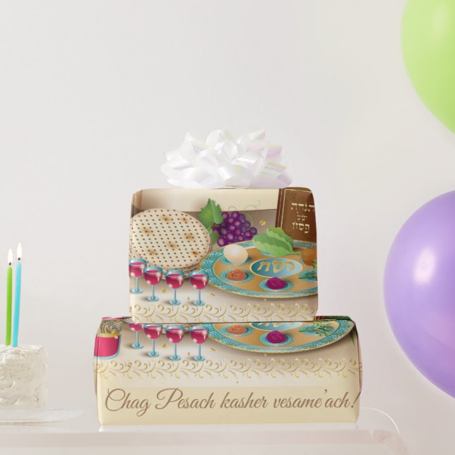 Pesach Seder Kosher sex olika Passover mat Presentpapper (Festgåvor)