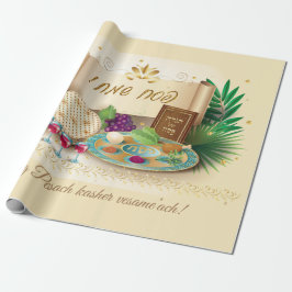 Pesach Seder Kosher sex olika Passover mat Presentpapper