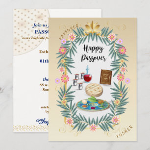 Pesach Seder Pesach judisk högtid Inbjudningar