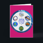Pesach Seder pläterar kortet Helgkort<br><div class="desc">Pesach Seder pläterar kortet</div>