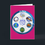 Pesach Seder pläterar kortet Helgkort<br><div class="desc">Pesach Seder pläterar kortet</div>