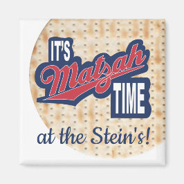 Pesach Square Magnet "Det är MATZAH Time"