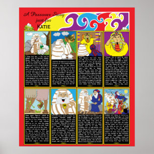 Pesach-story Poster 20 x 24-tums Avsluta projektio