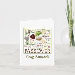 Pesach symboler helgkort