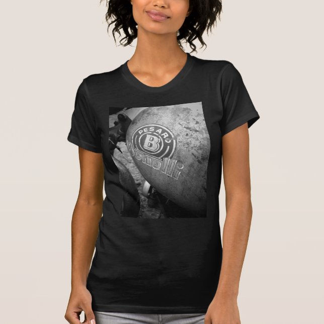 Pesaro Benelli vintage motorcykel T-shirt (Framsida)