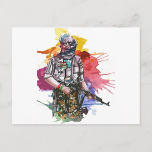 Peshmerga frihet Warrior.png Vykort