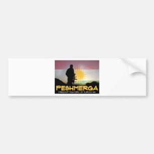 Peshmerga - FRIHETSKÄMPAR AV KURDISTANEN Bildekal