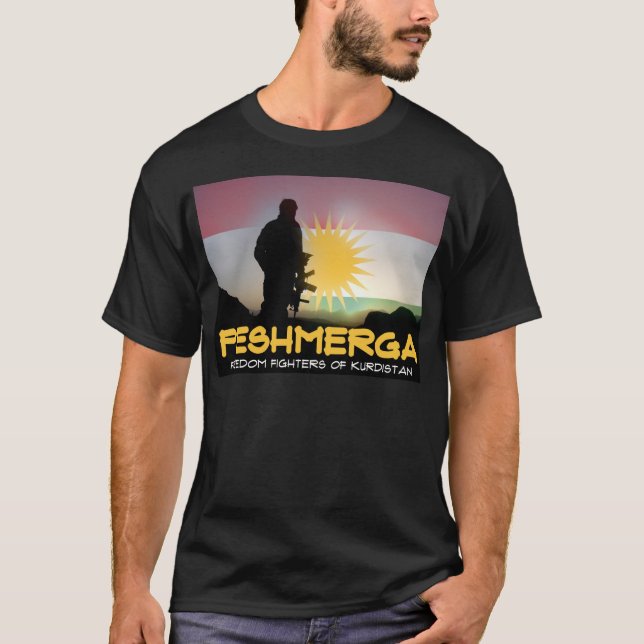 Peshmerga - FRIHETSKÄMPAR AV KURDISTANEN T-shirt (Framsida)