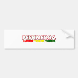 Peshmerga KURDISH FRIHETSKÄMPAR Bildekal