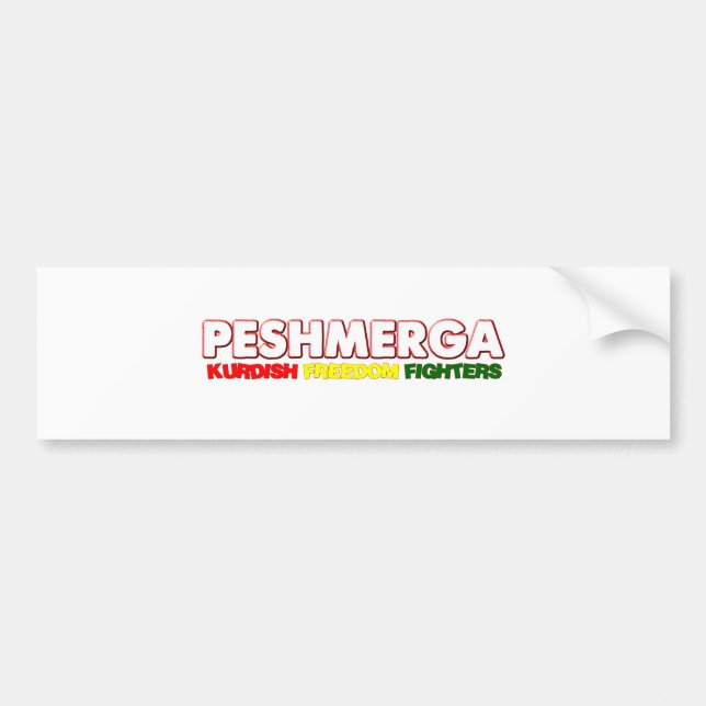Peshmerga KURDISH FRIHETSKÄMPAR Bildekal (Framsidan)