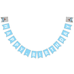 Pesonalized Photo 30års födelsedag Bunting Banner Vimplar