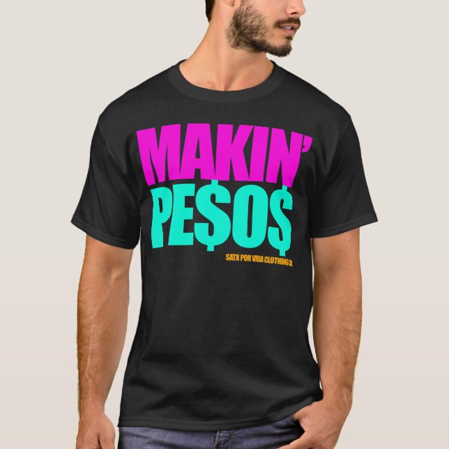 Pesos för SATX POR VIDA Makin T Shirt (Framsida)