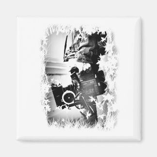 Pessoa Segurando uma câmera dslr Preta Magnet