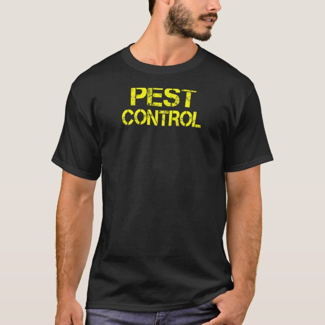 Pest Control Exterminator Halloween Costume Raglan T Shirt (Framsida)