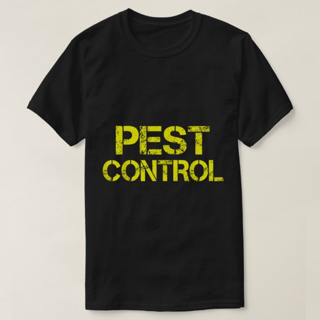 Pest Control Exterminator Halloween Costume  T Shirt (Design framsida)