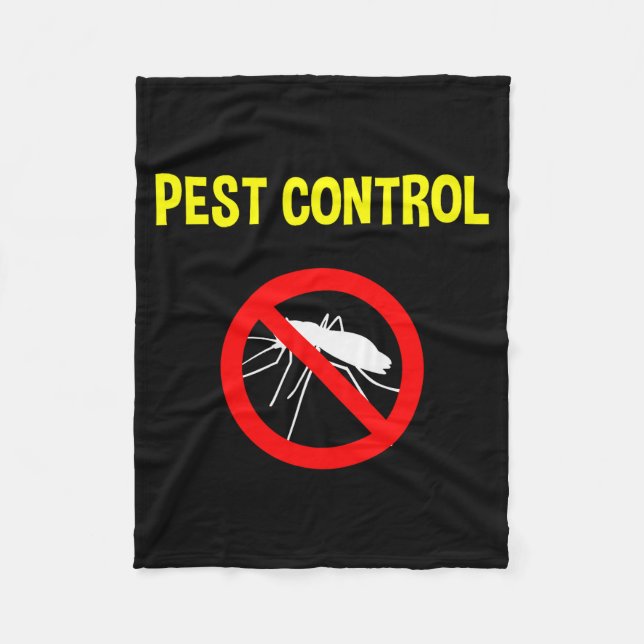 Pest Control Funny Halloween Costume Exterminator  Fleecefilt (Framsidan)