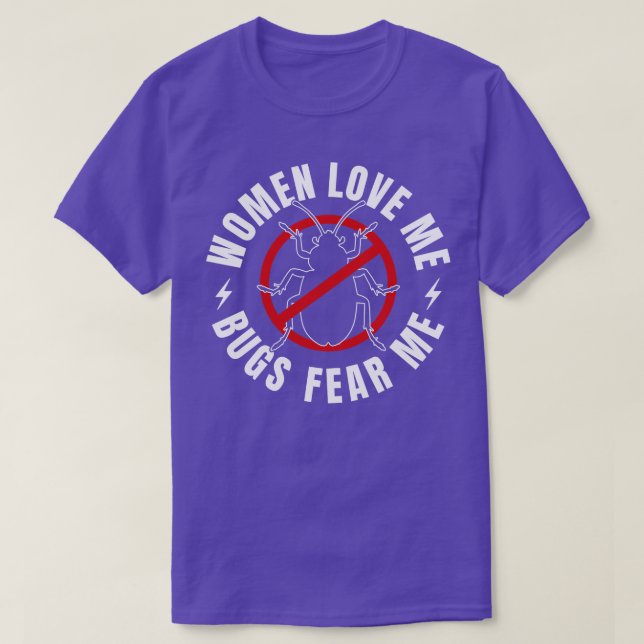 Pest Control Kryp Exterminator Funny Kryp fruktar  T Shirt (Design framsida)