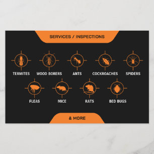 Pest Control Service Flygblad