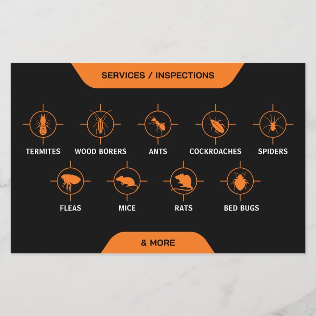 Pest Control Service Flygblad (Framsidan)