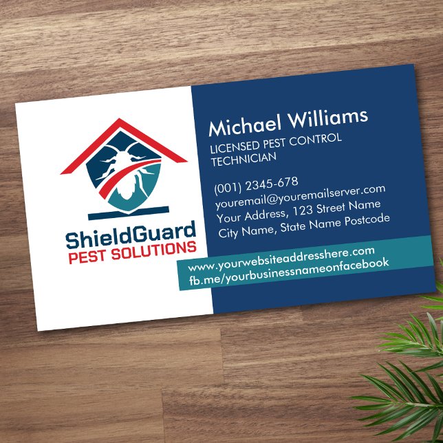 Pest Control Services - Exterminator Business Card Visitkort (Skapare uppladdad)
