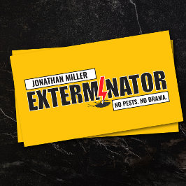 Pest Control Services - Exterminator Visitkort