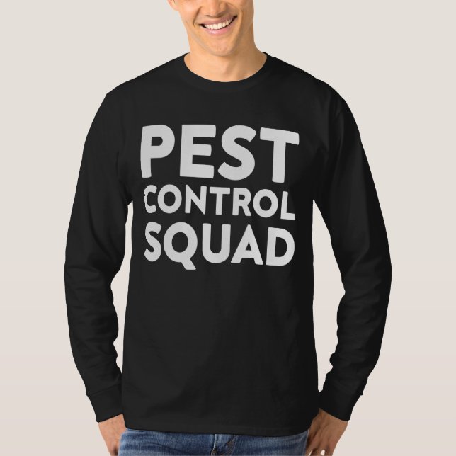 Pest Control Square for Pest Controller Exterminat T Shirt (Framsida)