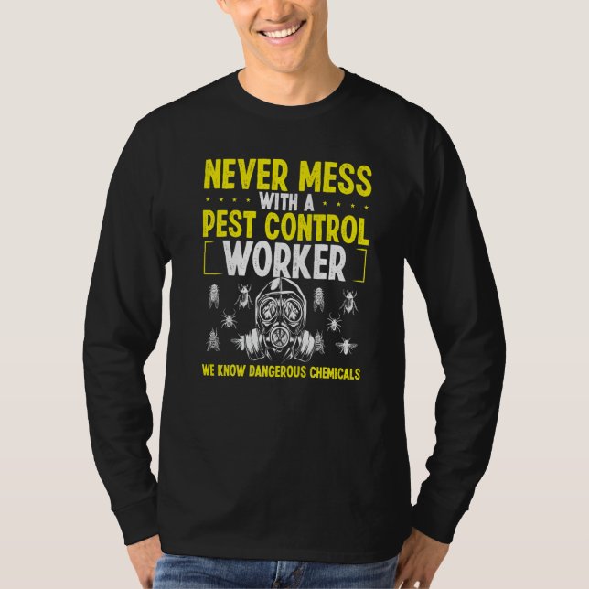Pest Control Worker Animal Control Professional Ex T Shirt (Framsida)