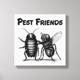 Pest Friends BFF Canvastryck