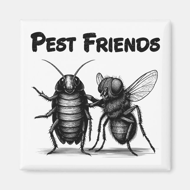 Pest Friends BFF Magnet (Framsidan)