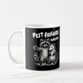 Pest Friends For White Print Kaffemugg