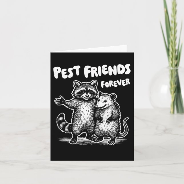 Pest Friends For White Print Kort (Framsida)