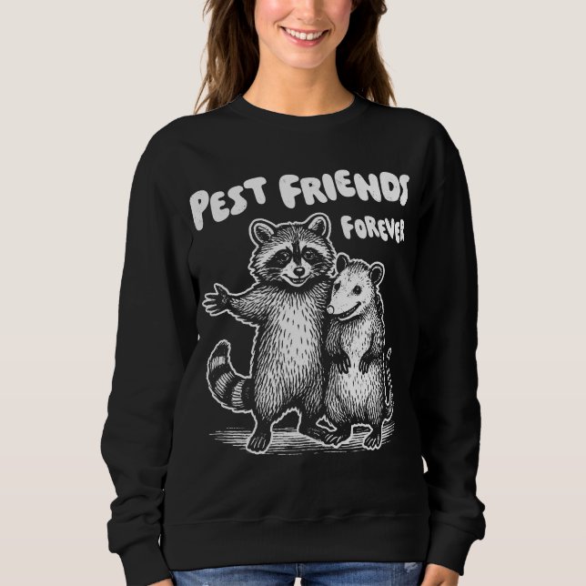 Pest Friends For White Print T Shirt (Framsida)