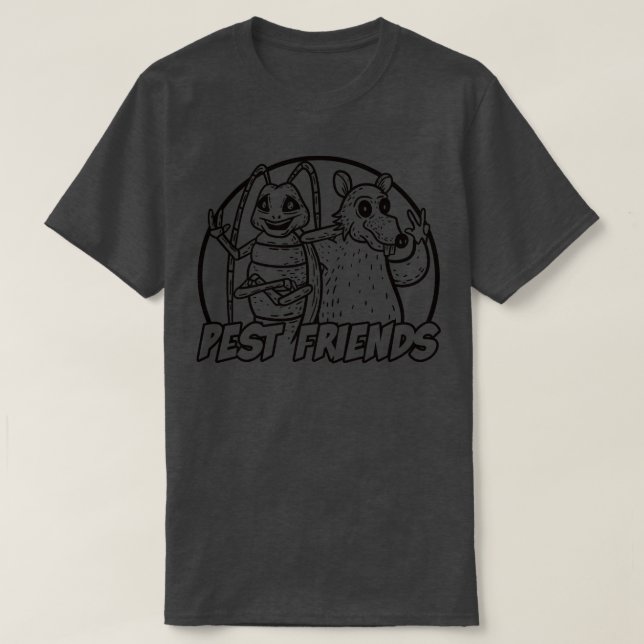 Pest Friends Lineal T Shirt (Design framsida)