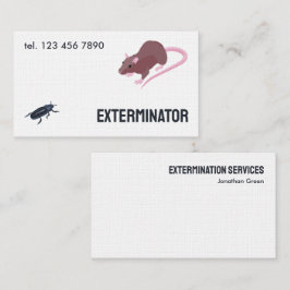 Pest Rodent Exterminator Visitkort