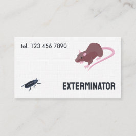Pest Rodent Exterminator Visitkort