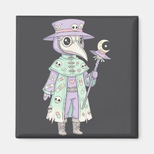 Pestdoktor gotisk pastell söt mal ansiktsmask ocku magnet
