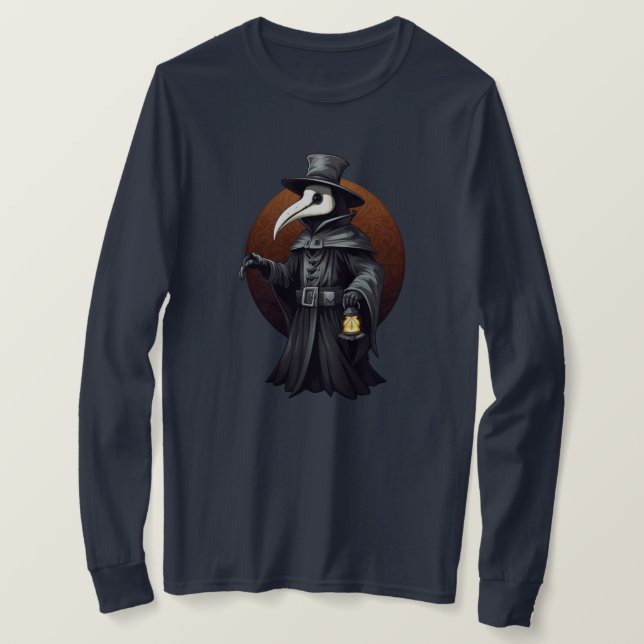 Pestdoktorlykta T-Shirt – Mörk gotisk stil (Design framsida)